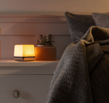 Luma³ Premium running Sleep Ritual mode, designed to help relax before bed and improve sleep